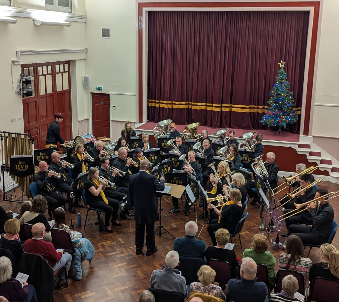 Horbury Victoria Band performing their Christmas Concert at the Methodist Church, Horbury