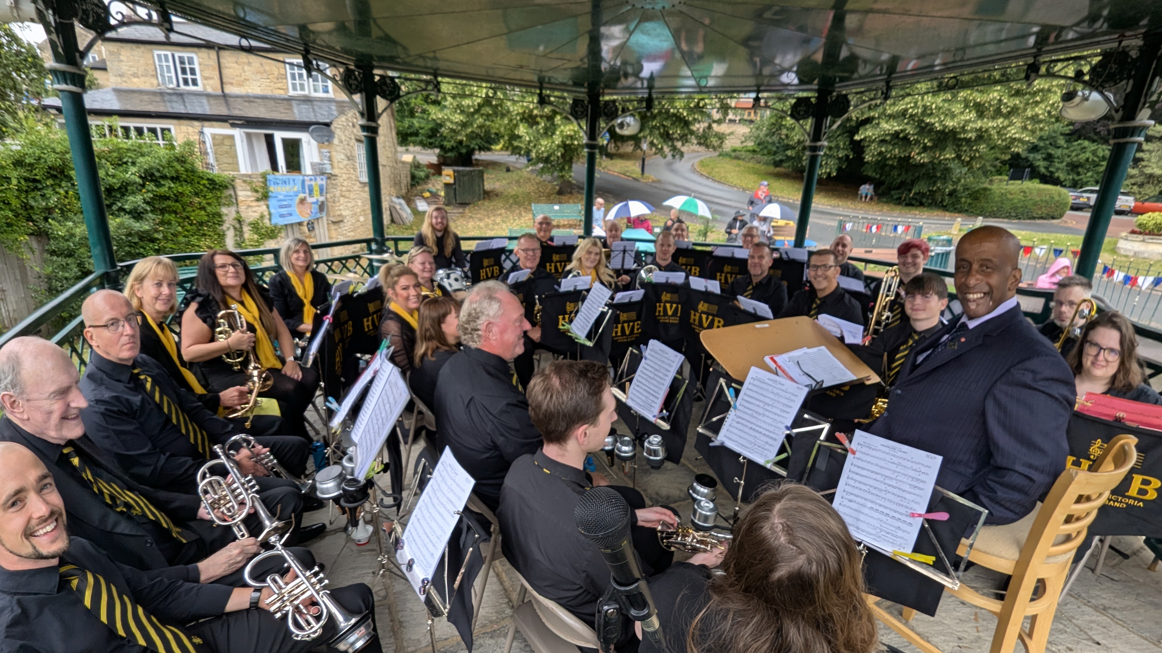 The band at Wetherby Bandstand